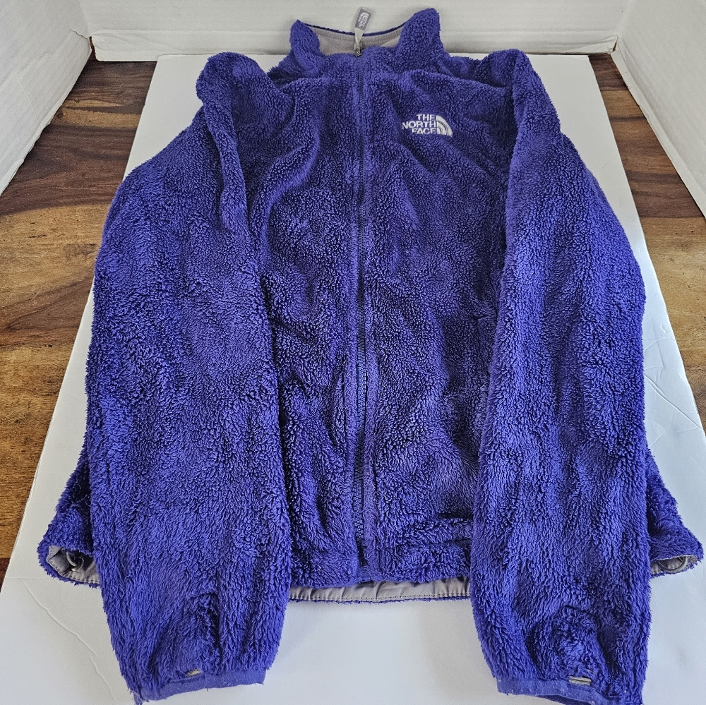 The North Face Dark Purple Full Zip Fleece Jacket Women's Size X-Small XS
